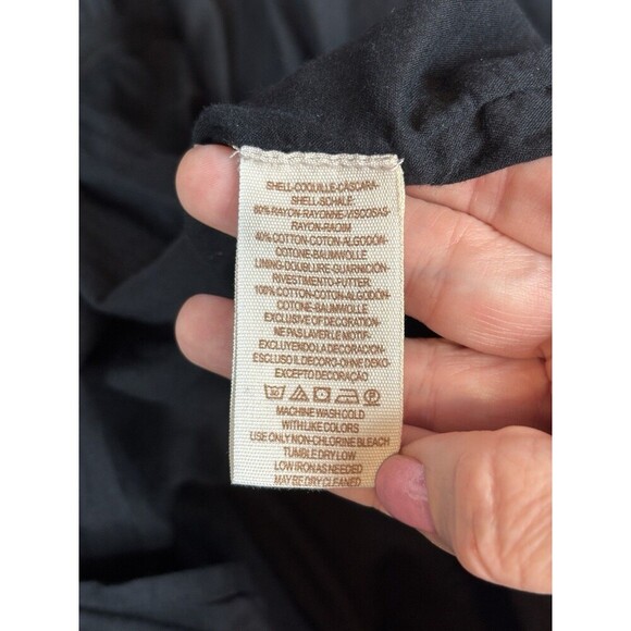 Free People Sunbeams Off Shoulder Mini Dress Black Small Embroidered Ruffled - Picture 6 of 16